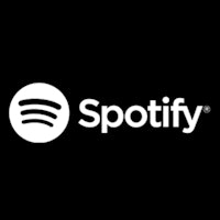 the spotify logo on a black background